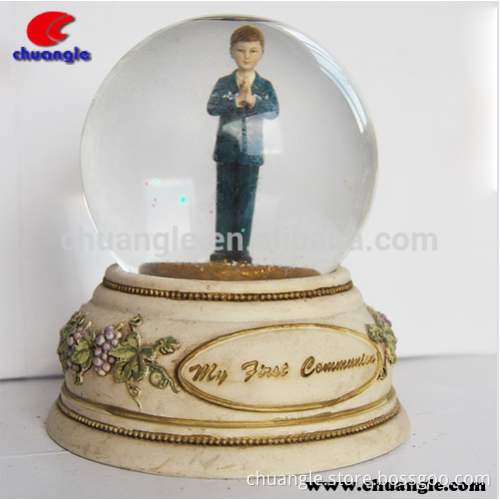Christmas religious electric snow globes, Decorating Crystal Snow Globe Craft